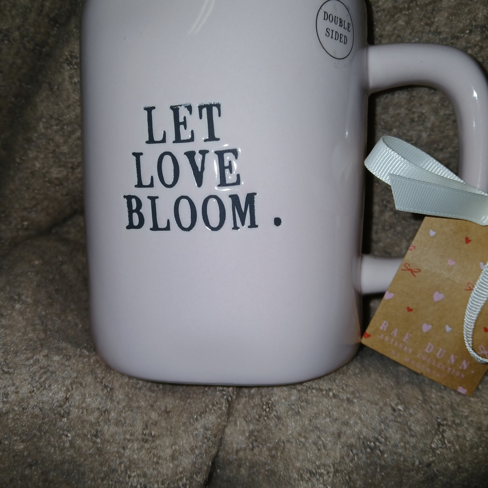 Rae Dunn Pink Mug - Let Love Bloom